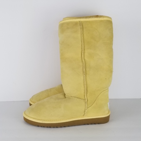 yellow uggs boots women's shoes